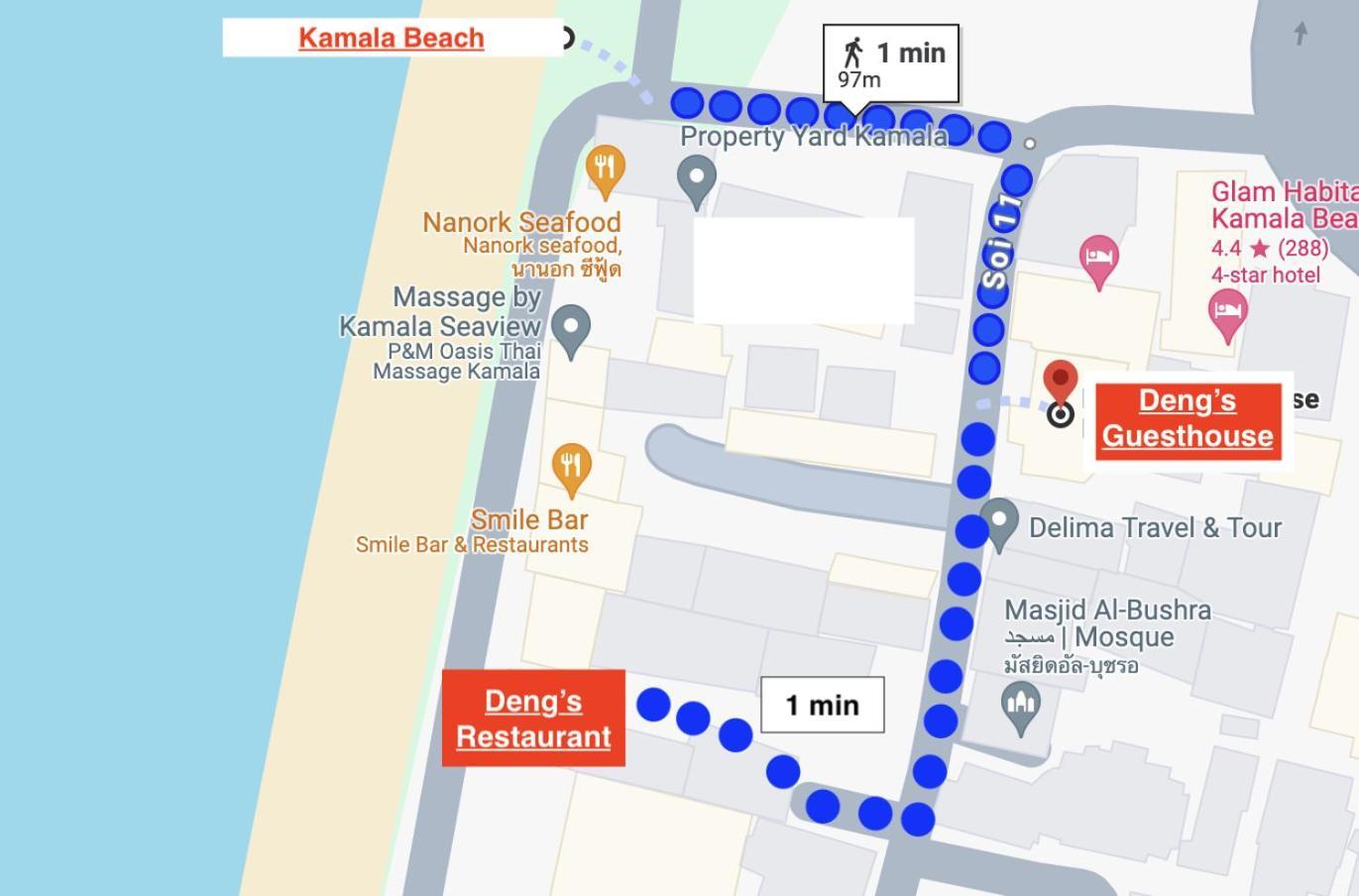 Deng'S Kamala Beach Guesthouse Exterior photo